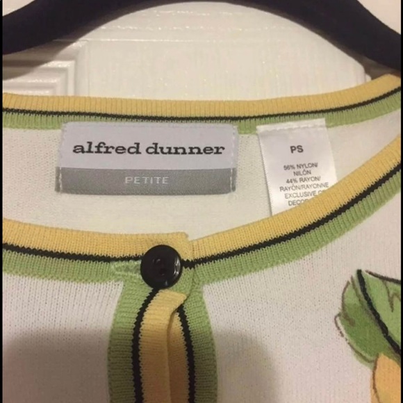 Vintage Alfred dunner sunflower and dragonfly cardigan - Picture 3 of 6